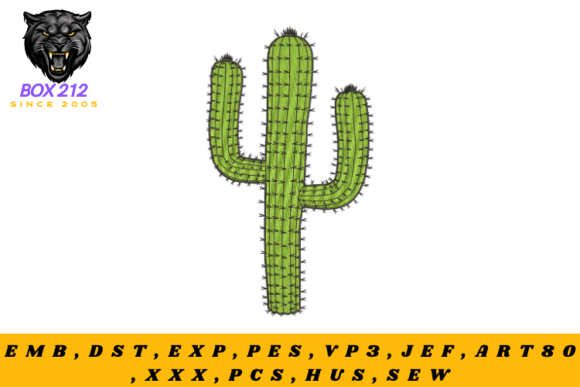 Aloe Vera Embroidery Design for Holiday Crafts