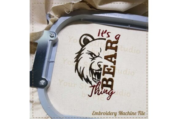 Bear Mascot School Embroidery Design Review