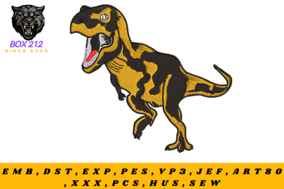 Dino Delight Embroidery Design Review for Etsy Sellers