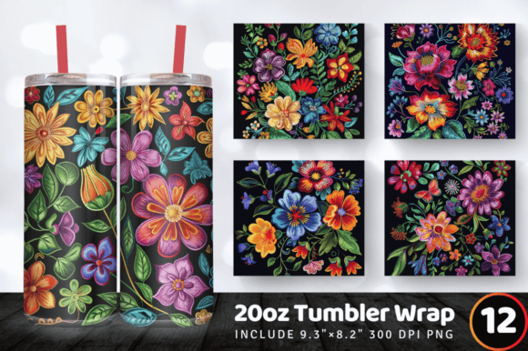 Flowers Embroidery Tumbler Wrap: A Designer’s Review