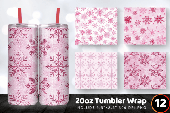 Pink Snowflakes Embroidery Tumbler Wrap Review