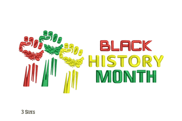 Review: Black History Month Fist Embroidery Design