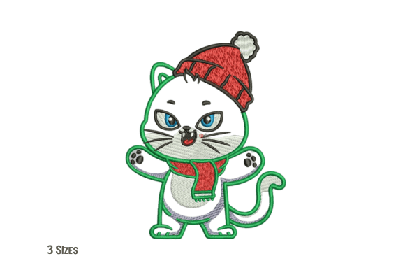 Review: Christmas Cat Applique Embroidery Design