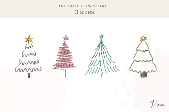 Review: Christmas Trees Embroidery Designs for Merch