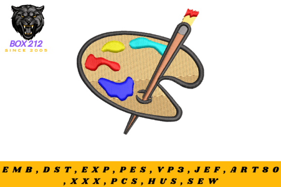 Review: Colorful Palette Embroidery Design for Craft Fairs