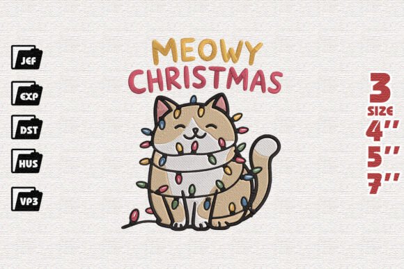 Review: Meowy Christmas Magic Embroidery for Merch