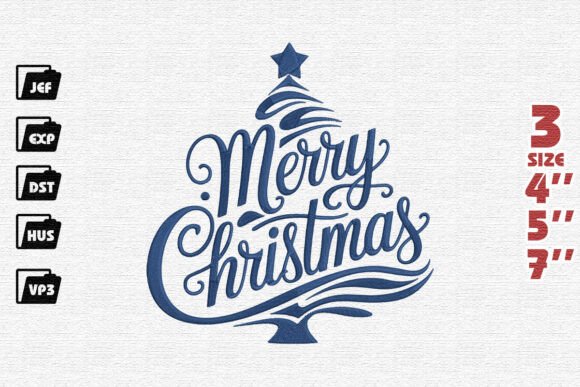 Review: Merry Christmas Tree Shape Embroidery for Holiday Sales