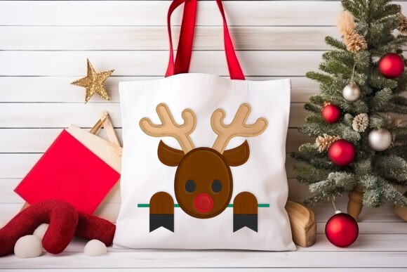 Review: Peeking Reindeer Applique Embroidery for Holiday Sales