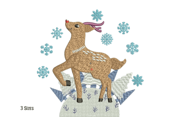 Review: Playful Reindeer Winter Embroidery for Merch
