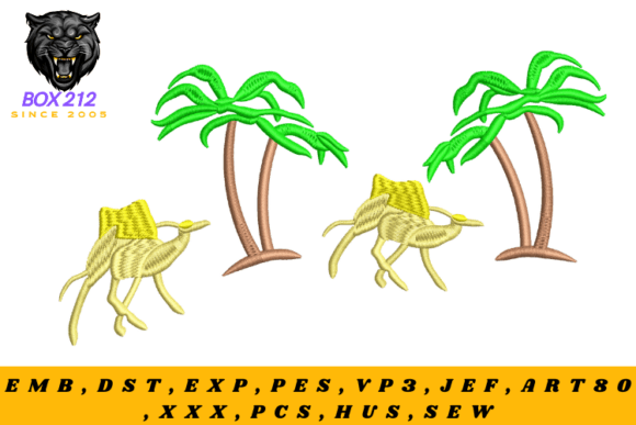 Review: Whimsical Camel and Palm Tree Embroidery
