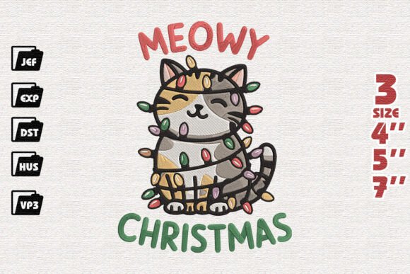 Reviewing Adorable Cat Christmas Embroidery for Real Projects