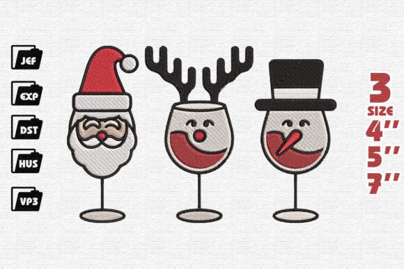 Reviewing Christmas Wine Glasses Embroidery for Boutique Apparel