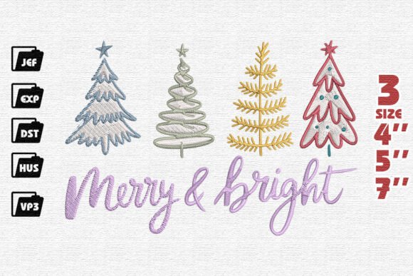 Reviewing Festive Christmas Trees Embroidery
