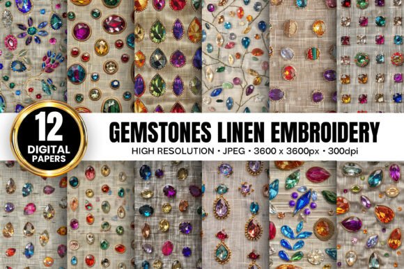 Reviewing Gemstone Embroidery Linen Fabric Pattern