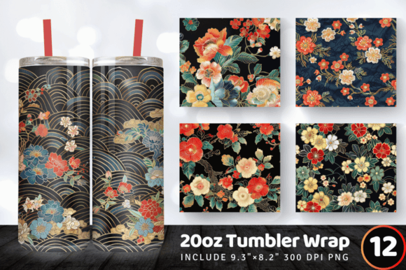 Reviewing Japanese Floral Embroidery Tumbler Wrap