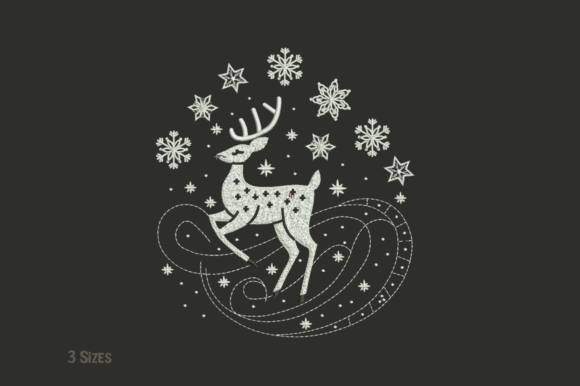 Reviewing the Deer Winter Machine Embroidery Design