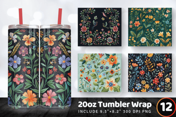 Reviewing the Spring Hand Embroidery Tumbler Wrap