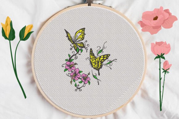 Reviewing Yellow Butterflies Embroidery for Real Projects
